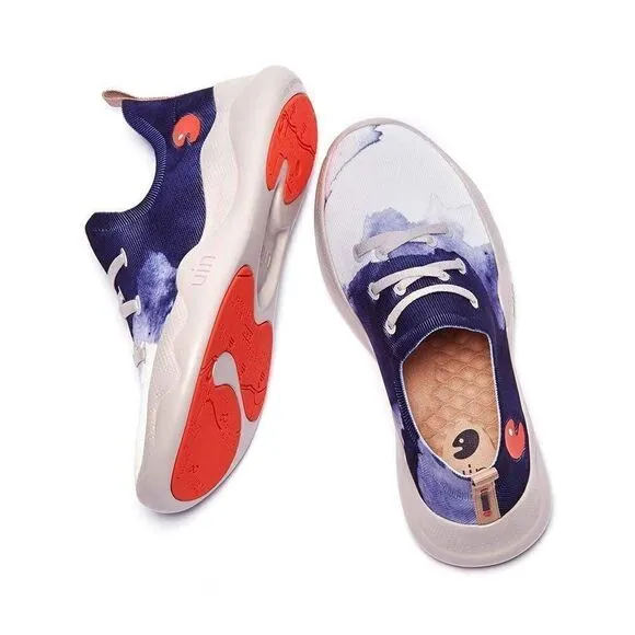 UIN Men's Sneakers Lightweight Walking Comfy Shoes (Ink Dyeing Mijas I Men)