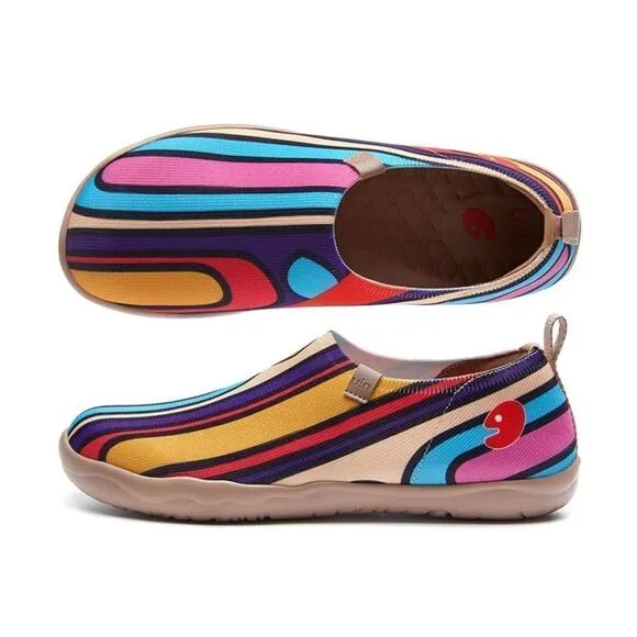 UIN Women's Sneaker Slip-On Ladies Travel Shoes (Popsicle Time Toledo I )
