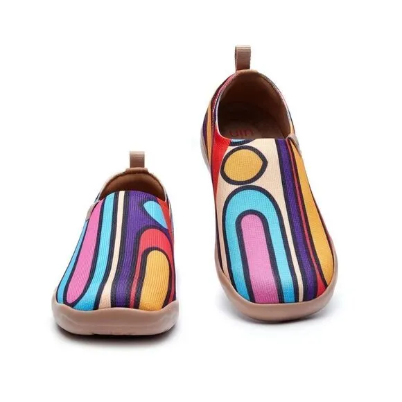 UIN Women's Sneaker Slip-On Ladies Travel Shoes (Popsicle Time Toledo I )