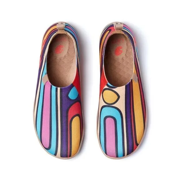 UIN Women's Sneaker Slip-On Ladies Travel Shoes (Popsicle Time Toledo I )