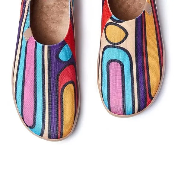 UIN Women's Sneaker Slip-On Ladies Travel Shoes (Popsicle Time Toledo I )
