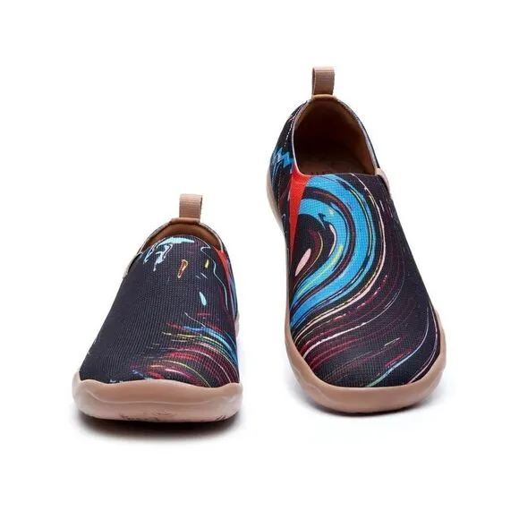 UIN Men's Shoes Slip On Casual Knit  Comfort (Vinyl of 90s Toledo I)