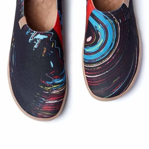 UIN Men's Shoes Slip On Casual Knit  Comfort (Vinyl of 90s Toledo I)