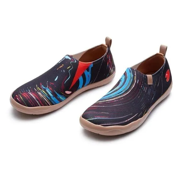 UIN Men's Shoes Slip On Casual Knit  Comfort (Vinyl of 90s Toledo I)