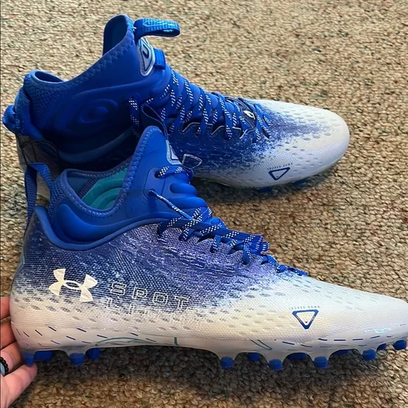 Under Armour Blue and White Gradient Athletic Shoes
