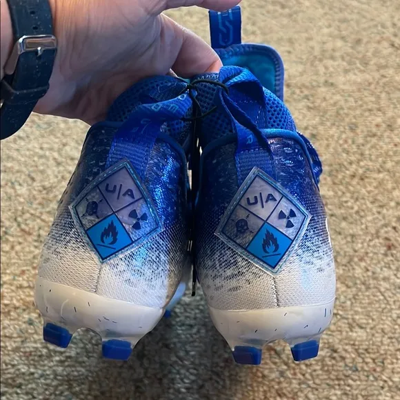 Under Armour Blue and White Gradient Athletic Shoes