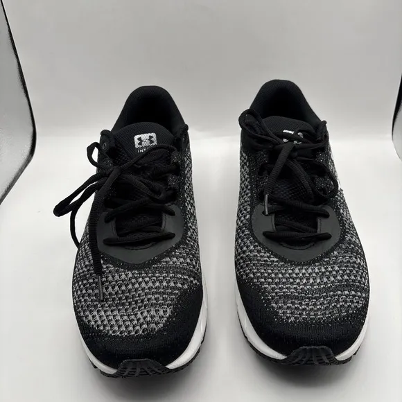 Under Armour Charged Escape 4 Mens Size 13 - Black White Lace Up Running Shoes