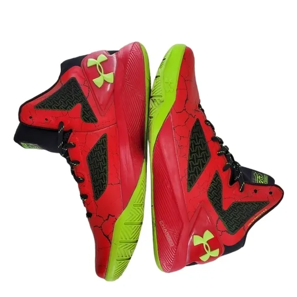 Under Armour E24 ClutchFit Drive 2 Red Shoes Mens 9.5 Athletic Basketball Sports