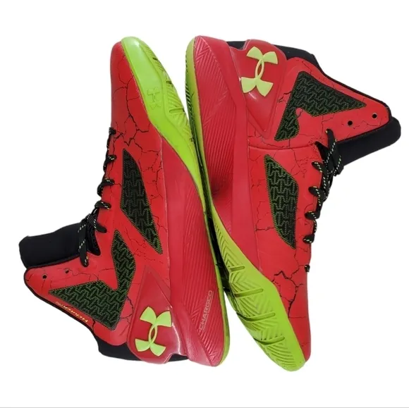 Under Armour E24 ClutchFit Drive 2 Red Shoes Mens 9.5 Athletic Basketball Sports
