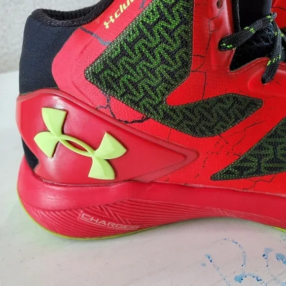 Under Armour E24 ClutchFit Drive 2 Red Shoes Mens 9.5 Athletic Basketball Sports