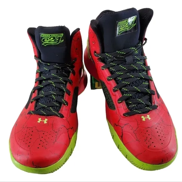 Under Armour E24 ClutchFit Drive 2 Red Shoes Mens 9.5 Athletic Basketball Sports