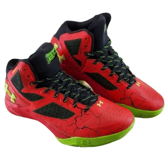 Under Armour E24 ClutchFit Drive 2 Red Shoes Mens 9.5 Athletic Basketball Sports