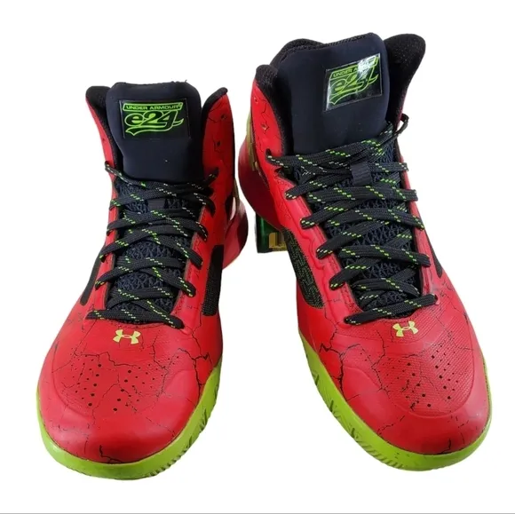 Under Armour E24 ClutchFit Drive 2 Red Shoes Mens 9.5 Athletic Basketball Sports