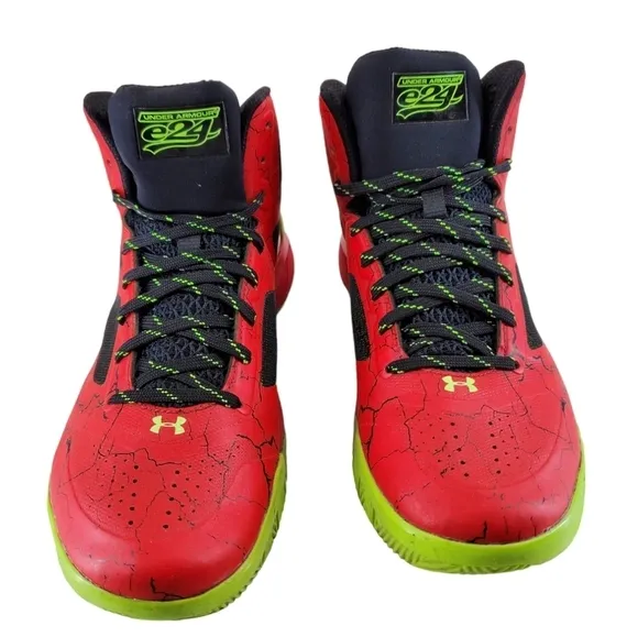 Under Armour E24 ClutchFit Drive 2 Red Shoes Mens 9.5 Athletic Basketball Sports