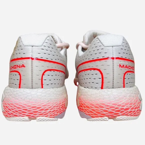 Under Armour UA HOVR Machina Womens Running Cream/Pink Shoes Size 10