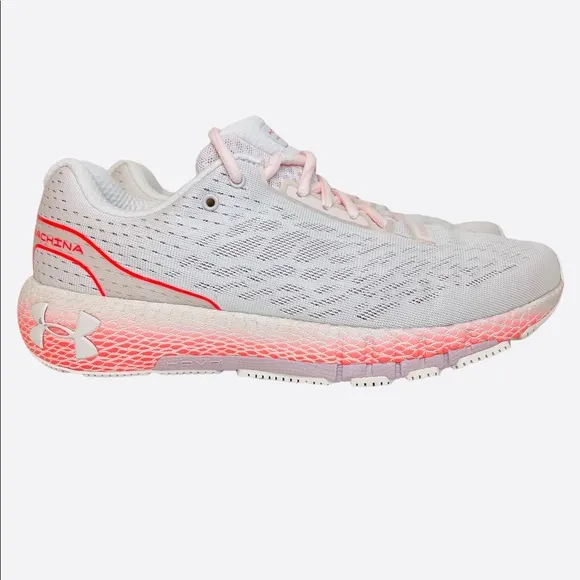Under Armour UA HOVR Machina Womens Running Cream/Pink Shoes Size 10