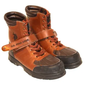 US POLO ASSN. Duck Toe Winter Snow Hiking Boots Buckle Strap Men's sz 11