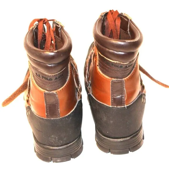 US POLO ASSN. Duck Toe Winter Snow Hiking Boots Buckle Strap Men's sz 11