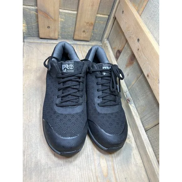 US9 Timberland PRO Womens Drivetrain Lace-Up CT Work Shoes A1RVH Black