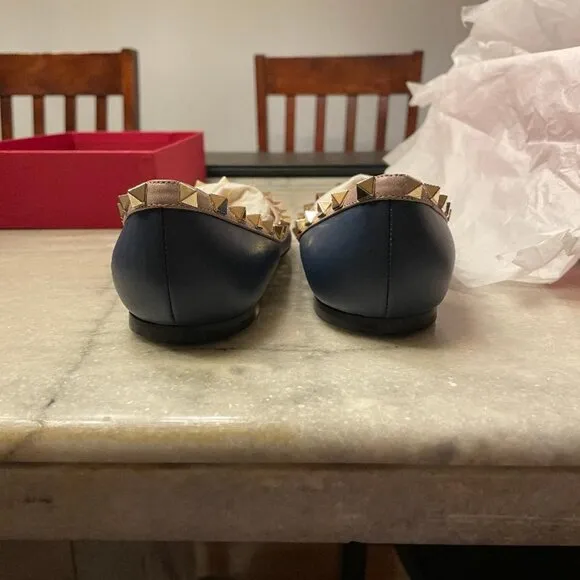 Valentino Garavani Rockstud leather ballet flats *** BRAND NEW ***