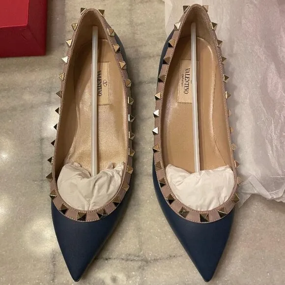 Valentino Garavani Rockstud leather ballet flats *** BRAND NEW ***