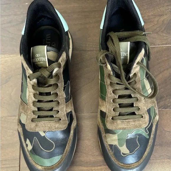 Valentino Men's Camouflage Rockrunner Sneakers