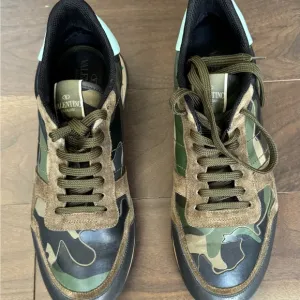 Valentino Men's Camouflage Rockrunner Sneakers