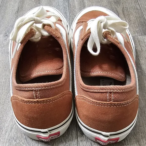 Vans 36 Decon Men's Bombay Brown Canvas Sneakers