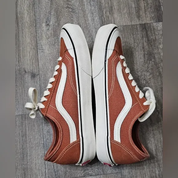 Vans 36 Decon Men's Bombay Brown Canvas Sneakers