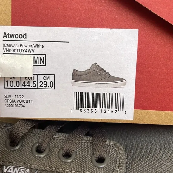 Vans Atwood WMNS (Canvas) Pewter/WhiteVN000TUY4WVNew