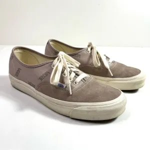 Vans Authentic Logo Canvas Suede Sneakers Gray Size 11.5