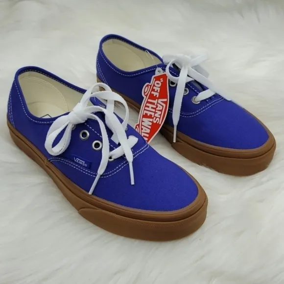 Vans Authentic Low Top Canvas Sneakers Spectrum Blue Sneakers