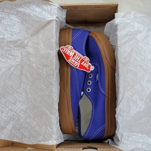 Vans Authentic Low Top Canvas Sneakers Spectrum Blue Sneakers