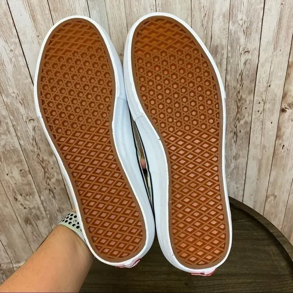 Vans Authentic Pro Checkerboard Desert Sage Sneakers Size 11.5 Men