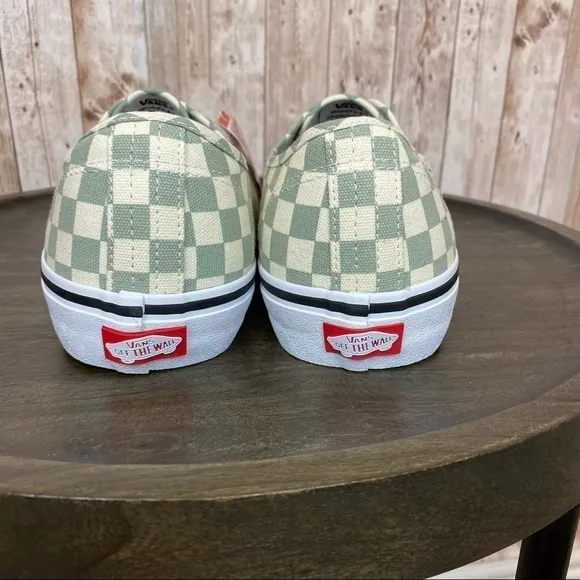 Vans Authentic Pro Checkerboard Desert Sage Sneakers Size 11.5 Men