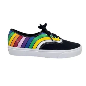 VANS Authentic Refract Skate Shoe Black Multicolor Pride Sneakers Men's 11