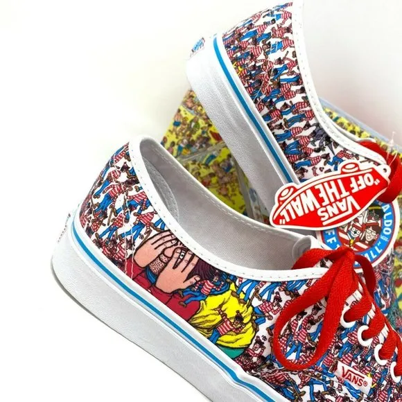 Vans Authentic Where's Waldo Sneakers. Brand New. Kids Size: 4.5