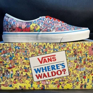 Vans Authentic Where's Waldo Sneakers. Brand New. Kids Size: 4.5