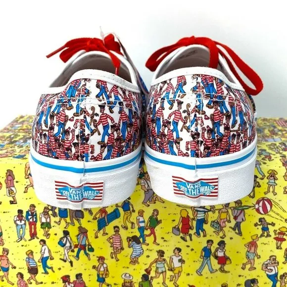 Vans Authentic Where's Waldo Sneakers. Brand New. Kids Size: 4.5