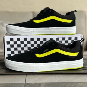 Vans Black and Yellow Skate Sneakers