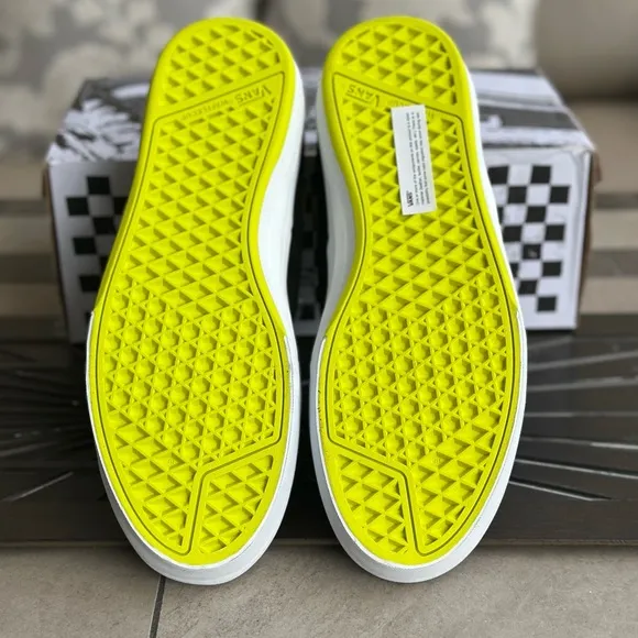 Vans Black and Yellow Skate Sneakers