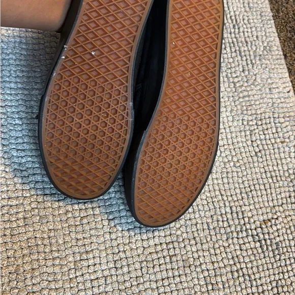 Vans Black Canvas Sneakers with Waffle Sole