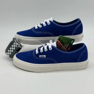 Vans Blue and White Canvas Sneakers with Rubber Sole