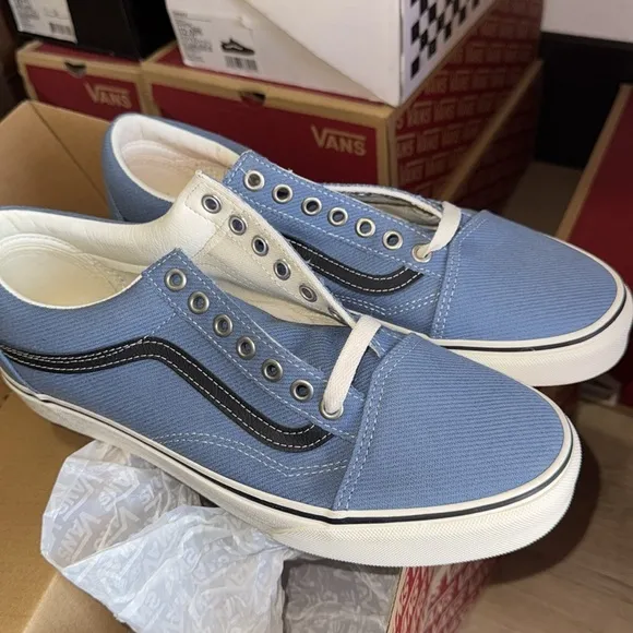 Vans Blue Canvas Sneakers
