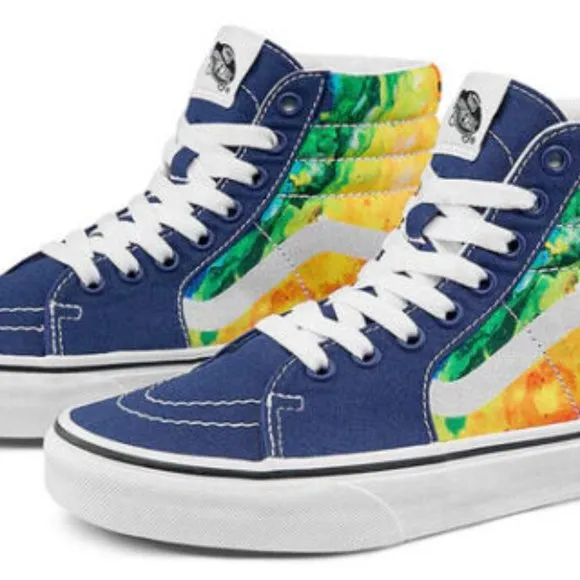 Vans Boy's SK8 Hi Crayola  Mashup Melt VNOA5JMJARS NEW with TAGS