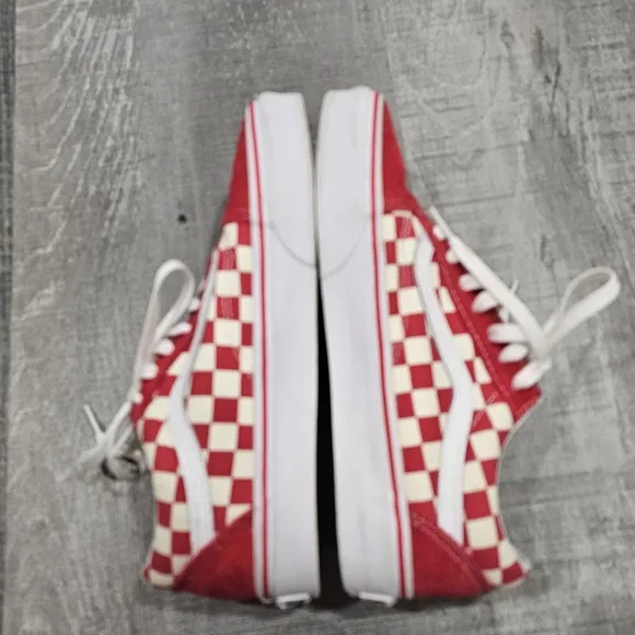 Vans checkered old skool suede &amp; canvas sneakers
