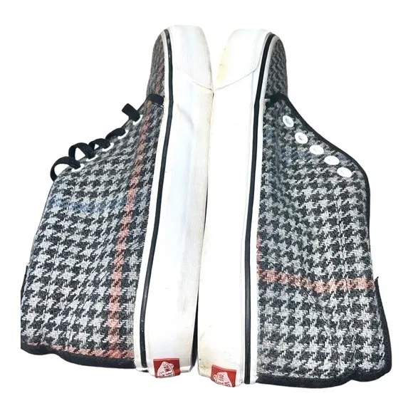 Vans Chukka Houndstooth Sneaker Skate Shoe Plaid Wool Mid Top Lace Up