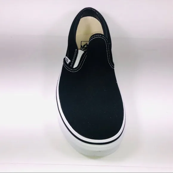 VANS Classic Slip On Canvas Black &amp; White Sneakers