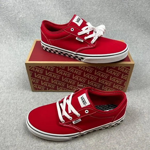Vans Color Block Checker Sidewall Classic Canvas Sneakers Size 7 Youth