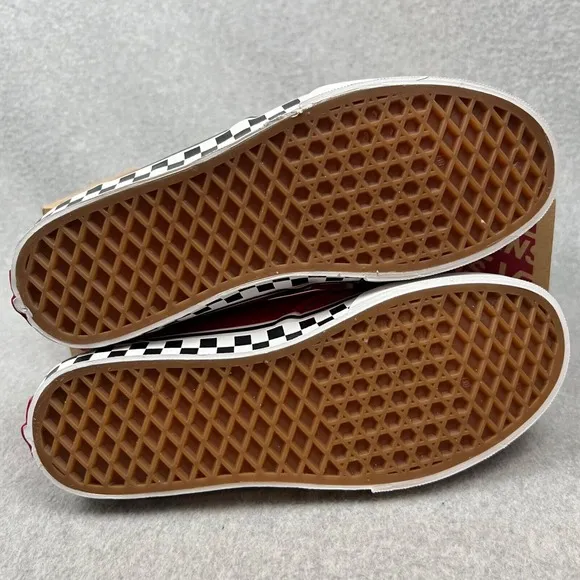 Vans Color Block Checker Sidewall Classic Canvas Sneakers Size 7 Youth